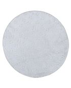 Tapis phosphorescent étoiles gris clair/blanc - 70x70 cm
