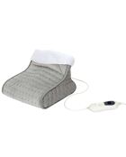 Chauffe pieds électrique gris - 30x24x30 cm