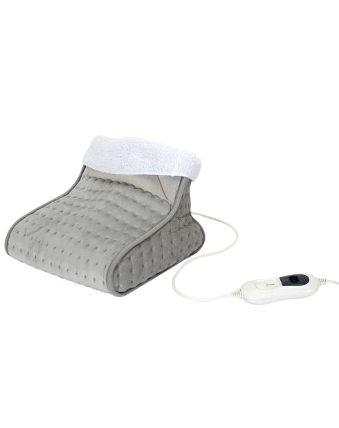 Chauffe pieds électrique gris - 30x24x30 cm