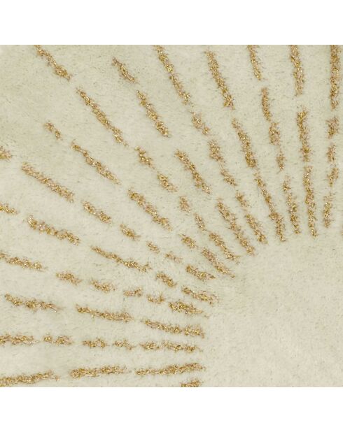 Tapis Soleil doré/blanc/rose - 80x80x2 cm