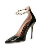 Escarpins en Cuir verni Anita noirs - Talon 12 cm