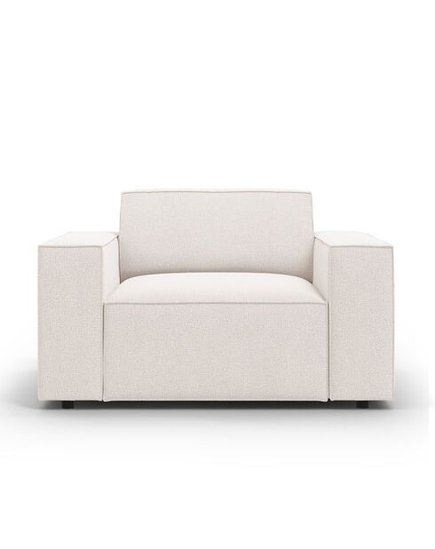 Fauteuil Jodie beige clair - 124x102x70 cm