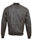 Veste en Cuir Theo marron