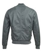 Veste en Cuir Theo grise