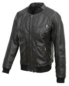 Veste en Cuir Paul noire