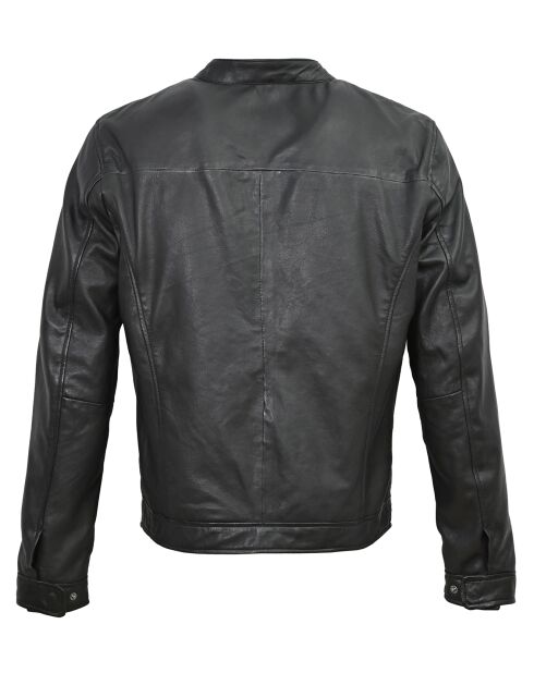 Veste en Cuir Nina noire