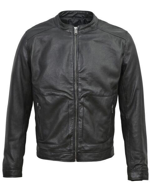 Veste en Cuir Nina noire