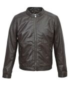 Veste en Cuir Nina marron