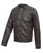 Veste en Cuir Nina marron