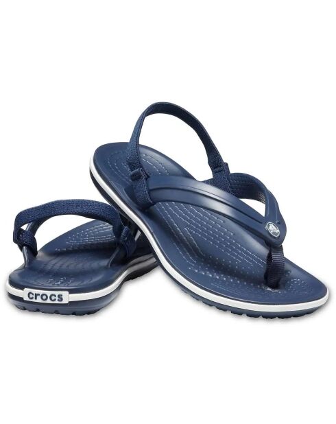 Marineblauwe sandalen met Crocband Strap