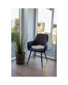 Galette en peau lainée artificielle ivoire - D.35x6.5 cm