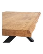 Natürlicher Couchtisch aus geölter Toulon Eiche - 120x70x50 cm
