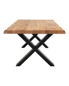 Natürlicher Couchtisch aus geölter Toulon Eiche - 120x70x50 cm