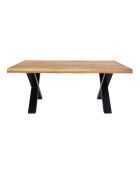 Natürlicher Couchtisch aus geölter Toulon Eiche - 120x70x50 cm