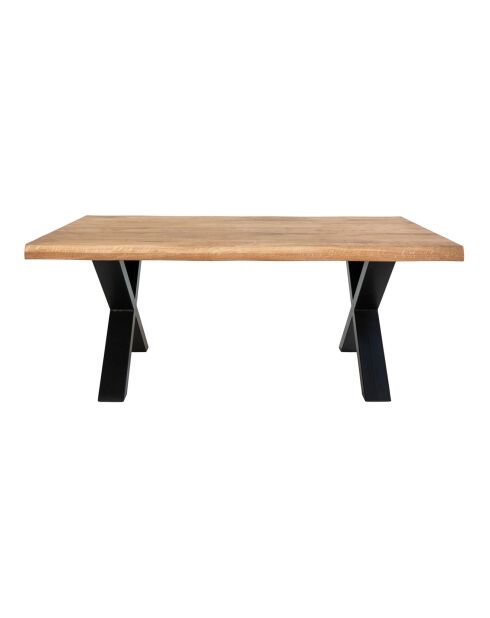 Natürlicher Couchtisch aus geölter Toulon Eiche - 120x70x50 cm