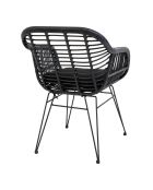 2 Sessel mit natürlichem Trieste-Kissen - 60x57x82 cm