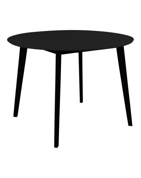 Vojens runder schwarzer Esstisch - 105x105x75 cm
