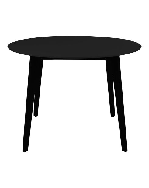 Vojens runder schwarzer Esstisch - 105x105x75 cm