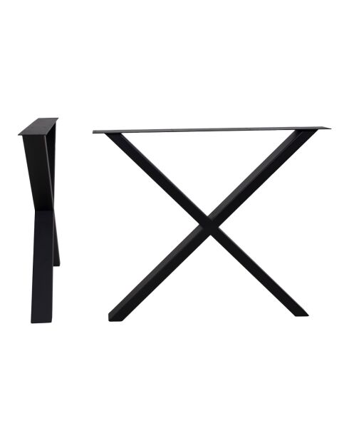 Zwarte poten voor eettafel Nimes - 86x8x72 cm