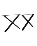 Zwarte poten voor eettafel Nimes - 86x8x72 cm