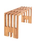 Banc en teck Benidorm naturel - 30x90x49 cm