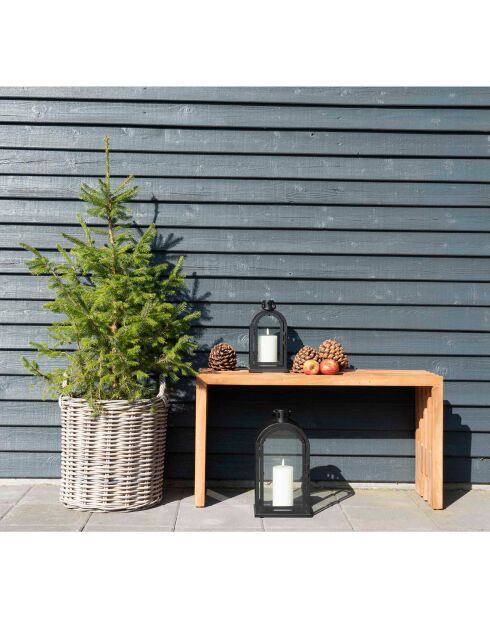 Banc en teck Benidorm naturel - 30x90x49 cm