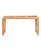 Banc en teck Benidorm naturel - 30x90x49 cm