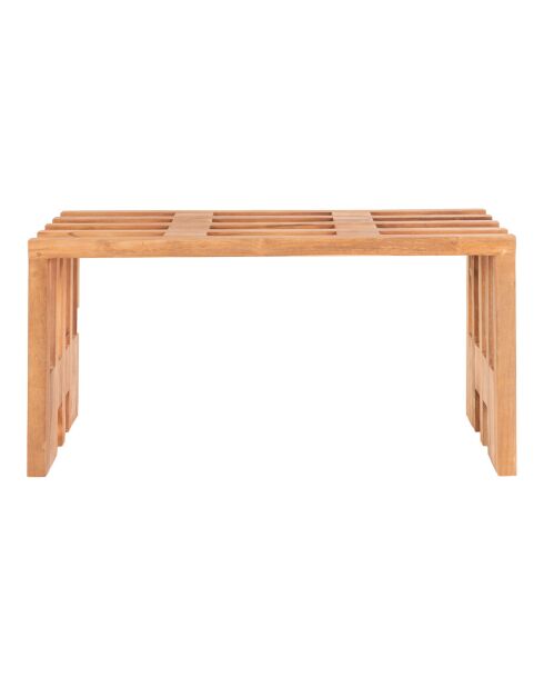 Banc en teck Benidorm naturel - 30x90x49 cm