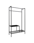 Spogliatoio nero Vita - 38x101x170 cm