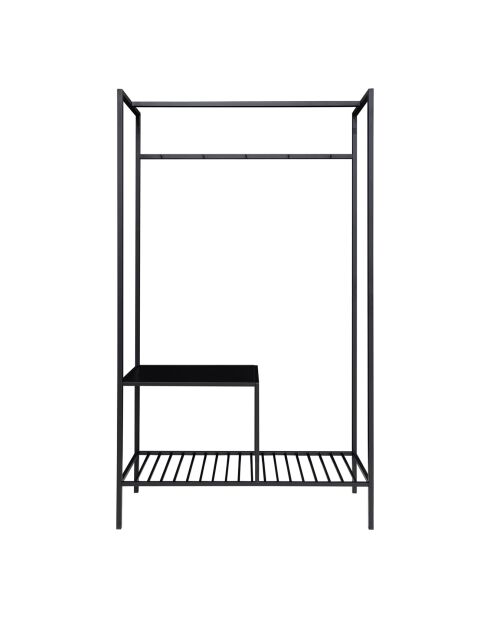 Spogliatoio nero Vita - 38x101x170 cm