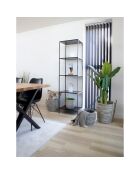 Estantería negra Vita de 5 estantes - 36 x 51 x 170 cm