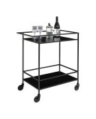 Carrello bar Vita nero - 68x40x79 cm