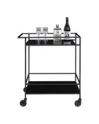 Carrello bar Vita nero - 68x40x79 cm