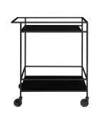 Carrello bar Vita nero - 68x40x79 cm
