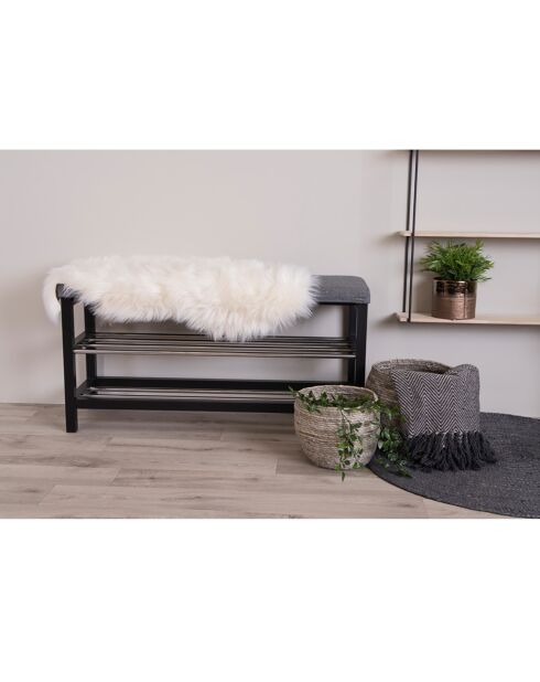 Peau lainée artificielle naturel - 85x50x6.5 cm