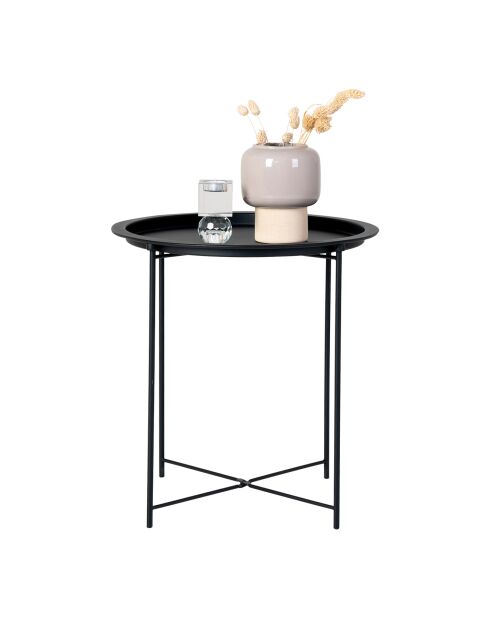 Tavolino Bastia nero - D.47x50 cm