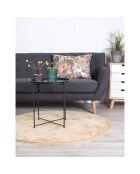 Mesa auxiliar negra Bastia - D.47x50 cm