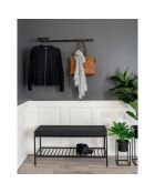 Appendiabiti Trento nero - 30x3x82 cm