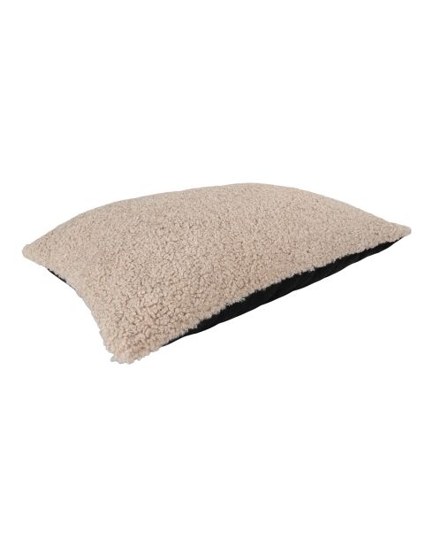 Beiges lockiges Kissen von Tavira, 45 x 60 x 15 cm