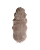 Pelle di pecora artificiale tortora - 180x60x6,5 cm