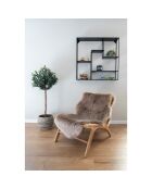 Pelle di pecora artificiale tortora - 180x60x6,5 cm