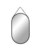 Miroir en acier Trapani noir - 2x35x60 cm