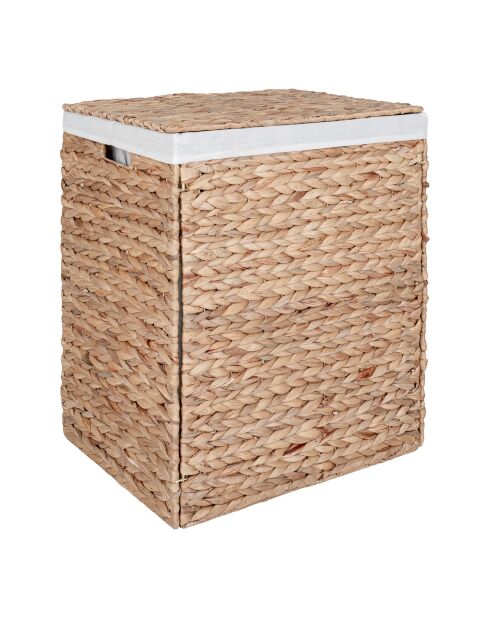 Portabiancheria naturale Passo con coperchio - 32x43x55 cm
