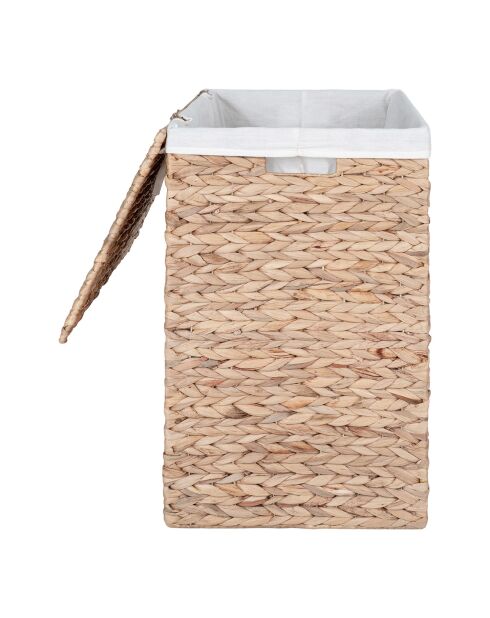 Portabiancheria naturale Passo con coperchio - 32x43x55 cm