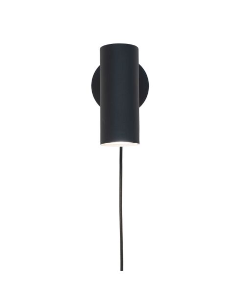 Lámpara de pared negra Paris - 15x10x22 cm