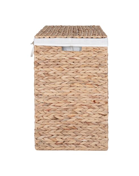 Portabiancheria naturale Passo con coperchio - 32x43x55 cm