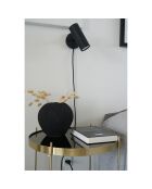 Lámpara de pared negra Paris - 15x10x22 cm