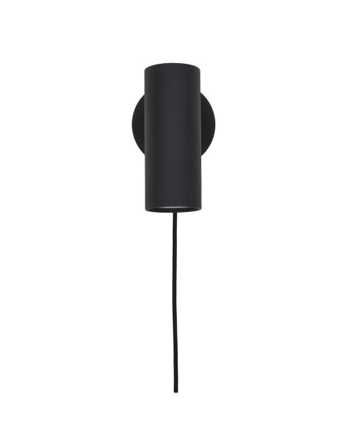 Lámpara de pared negra Paris - 15x10x22 cm