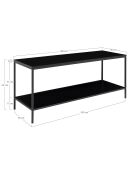 Meuble TV Vita noir - 36x100x45 cm