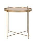 Mesita Venezia dorada - D.48x48 cm